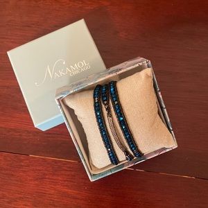 Nakamol beaded wrap bracelet with box